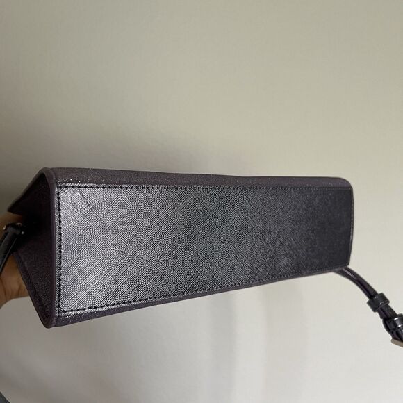 Kate Spade Lilac Frost Tinsel Glitter Fabric Satchel Crossbody Bag K9337 - Picture 5 of 6